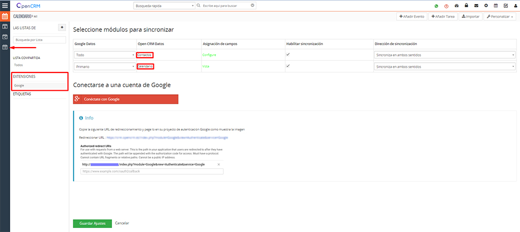 Calendario Google