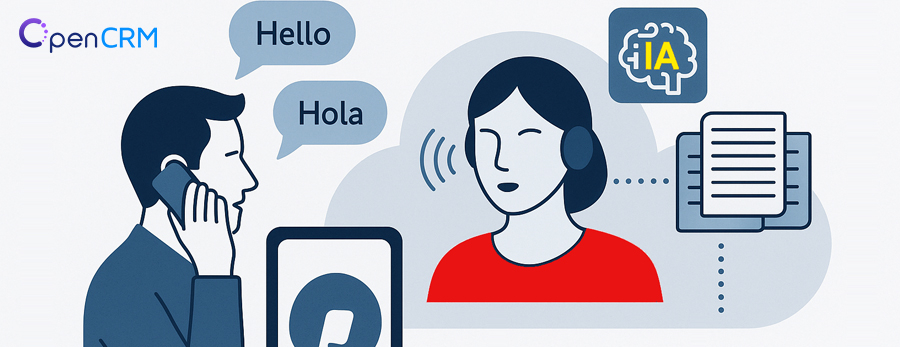 IA Call Center: centralita inteligente con IA conversacional | OpenCRM